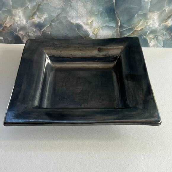 Doña Rosa Other - Oaxaca Black Clay Square Pottery Dish Tray Bowl 13.25" ( Barro Negro) Doña Rosa